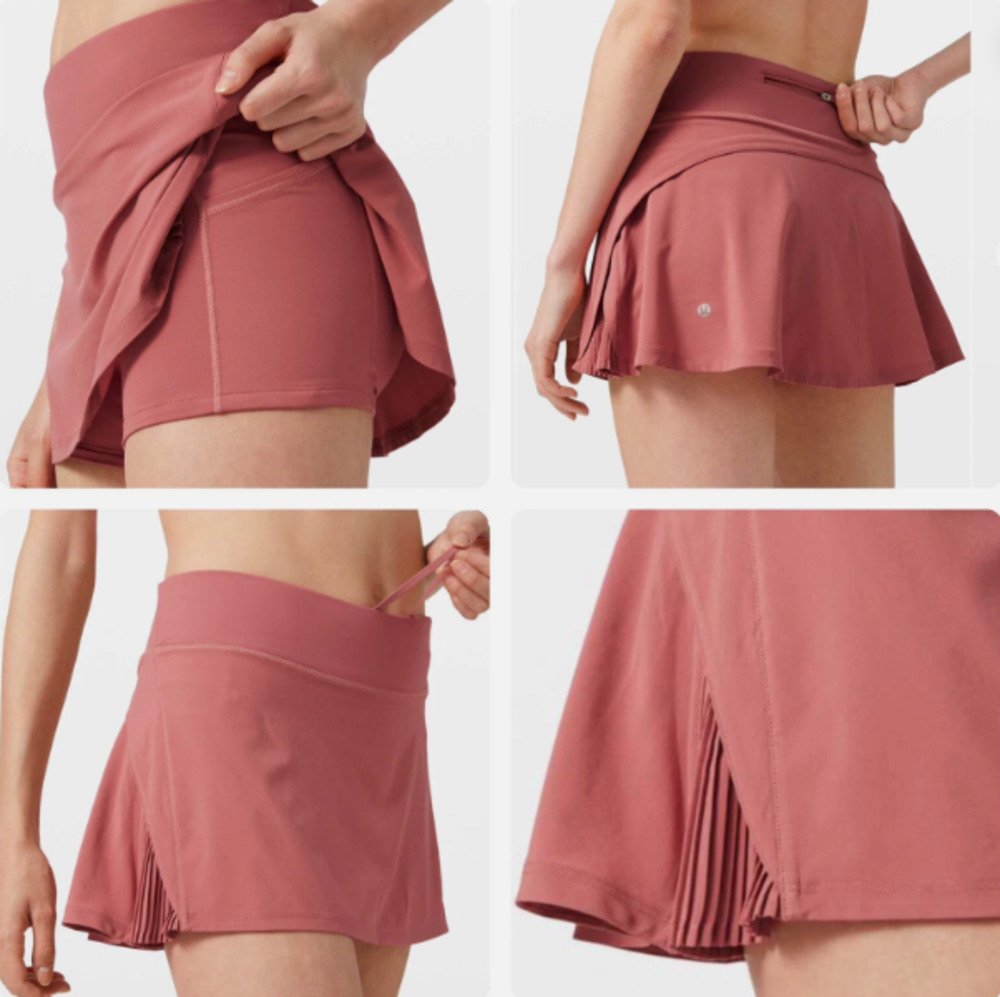 Lululemon Skort Women’s Play Off the Pleats Cherry Tint size 6